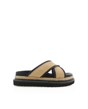 AYSHA SANDAL - NATURAL RAFFIA