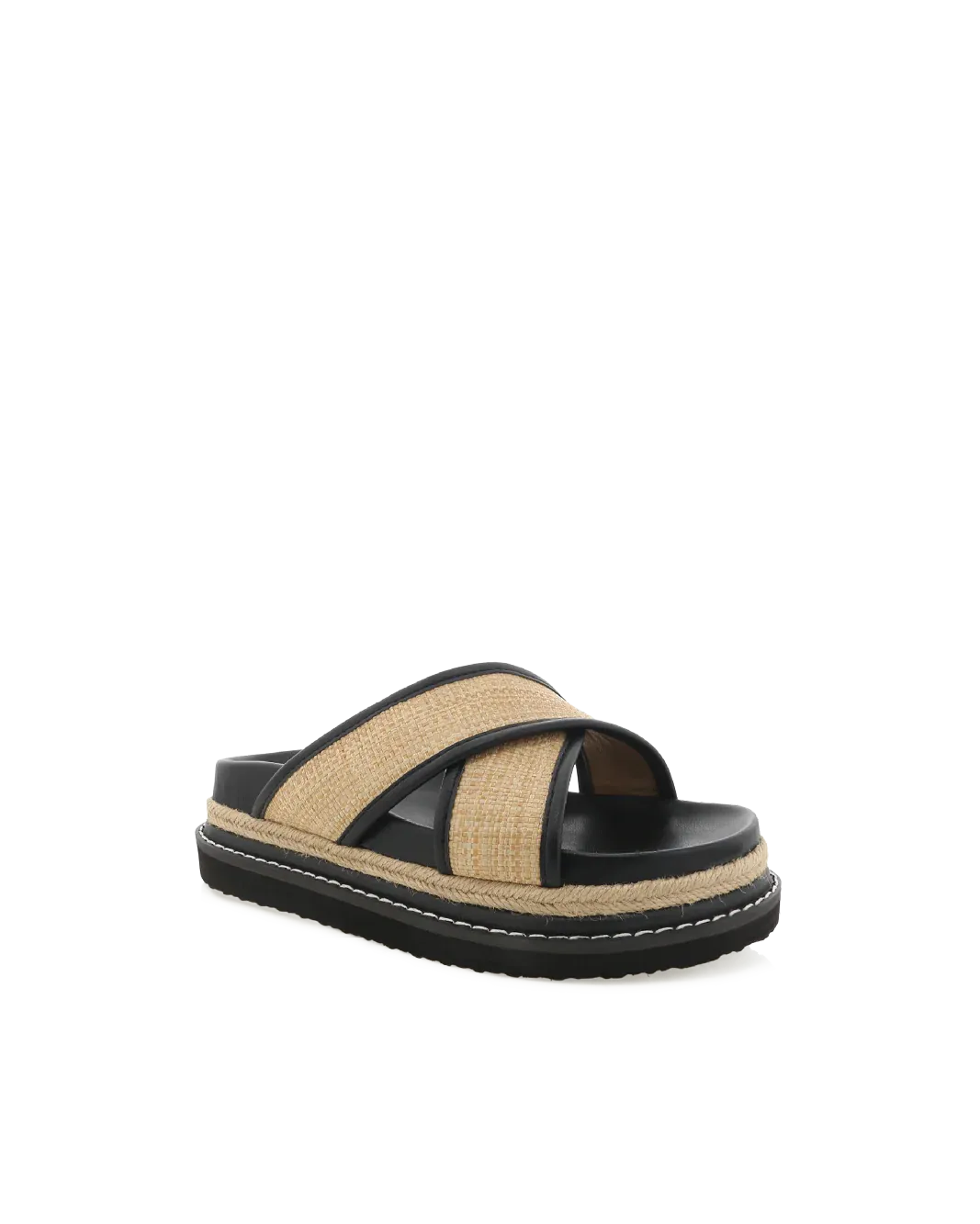 AYSHA SANDAL - NATURAL RAFFIA