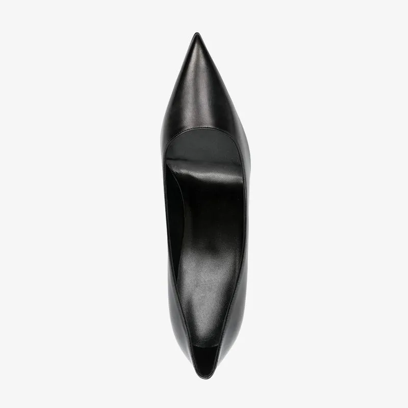 Chic Black Leather Pumps