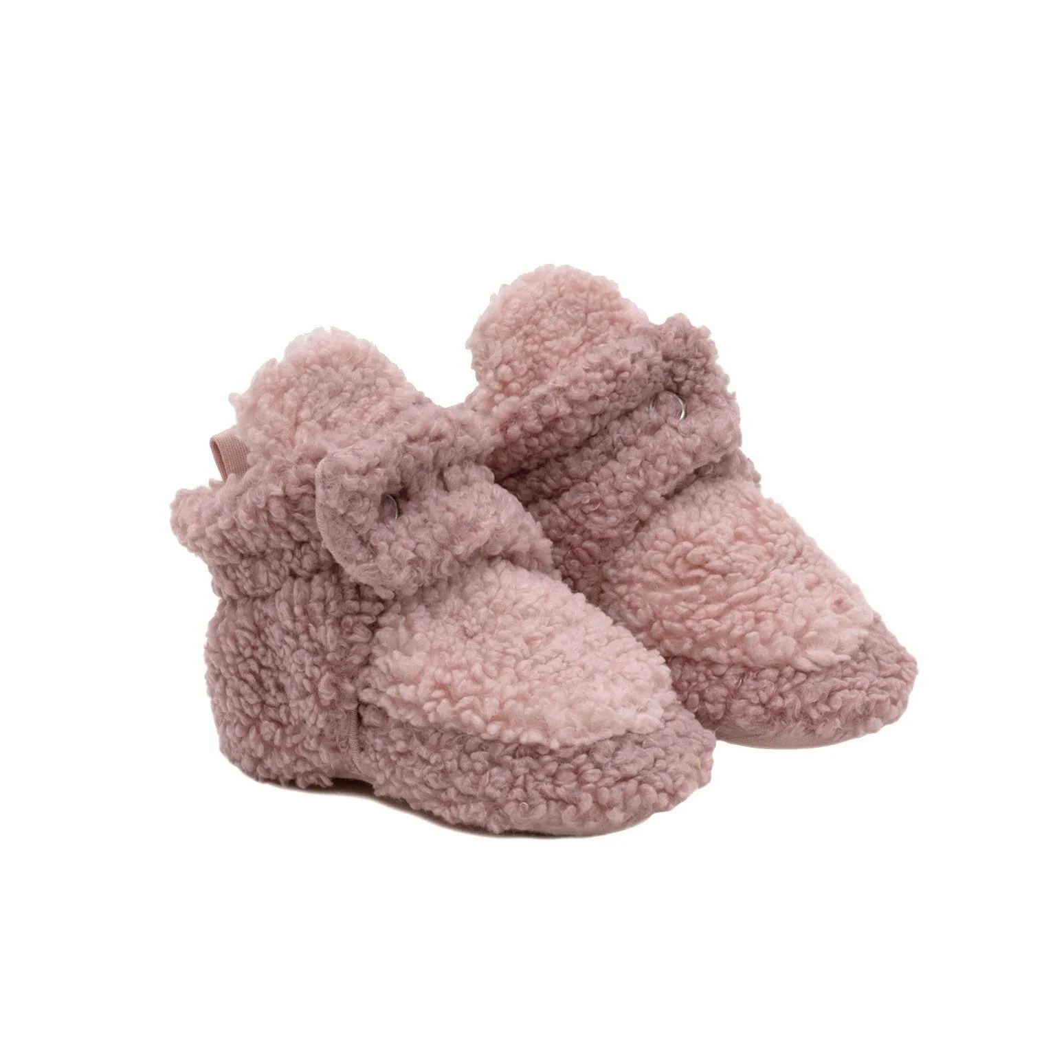Cozy Sheila Snap Booties Blush Pink