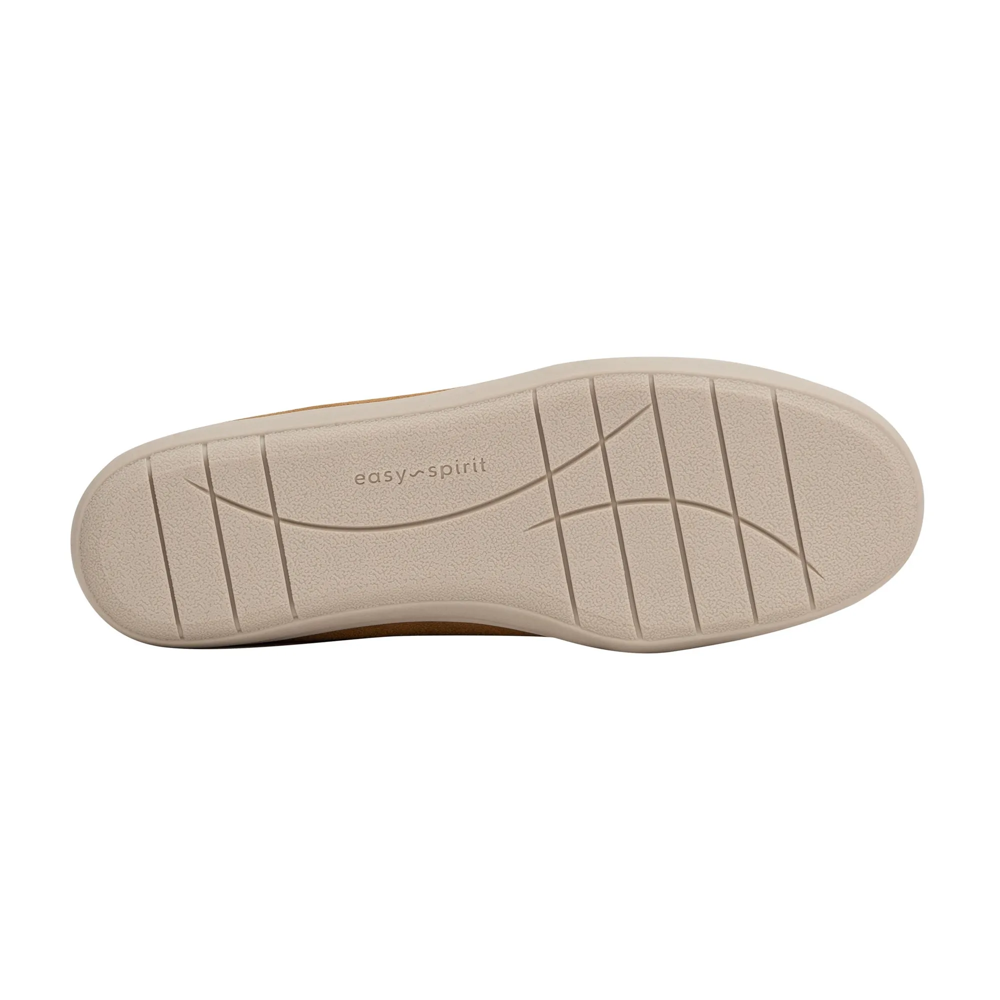 Easy Spirit Bounce Medium Brown Suede Round Toe Slip On Ultra Light Ballet Flats