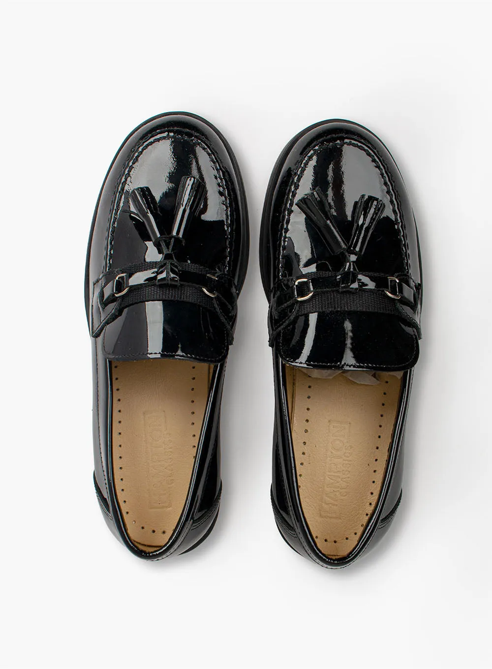 Hampton Classics Havana Loafer in Black Patent