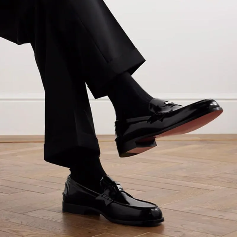 Penny Round Toe Flat Loafer